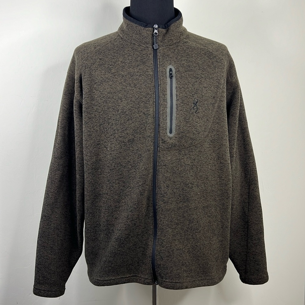BROWNING Brown Zip Jacket XXL